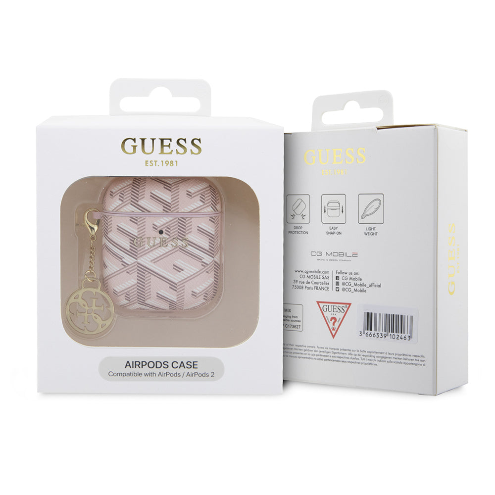 Guess Airpods Orjinal Lisanslı G Cube Desenli 4G Süs Zincirli Kılıf Guess Airpods Orjinal Lisanslı G Cube Desenli 4G Süs Zincirli Kılıf